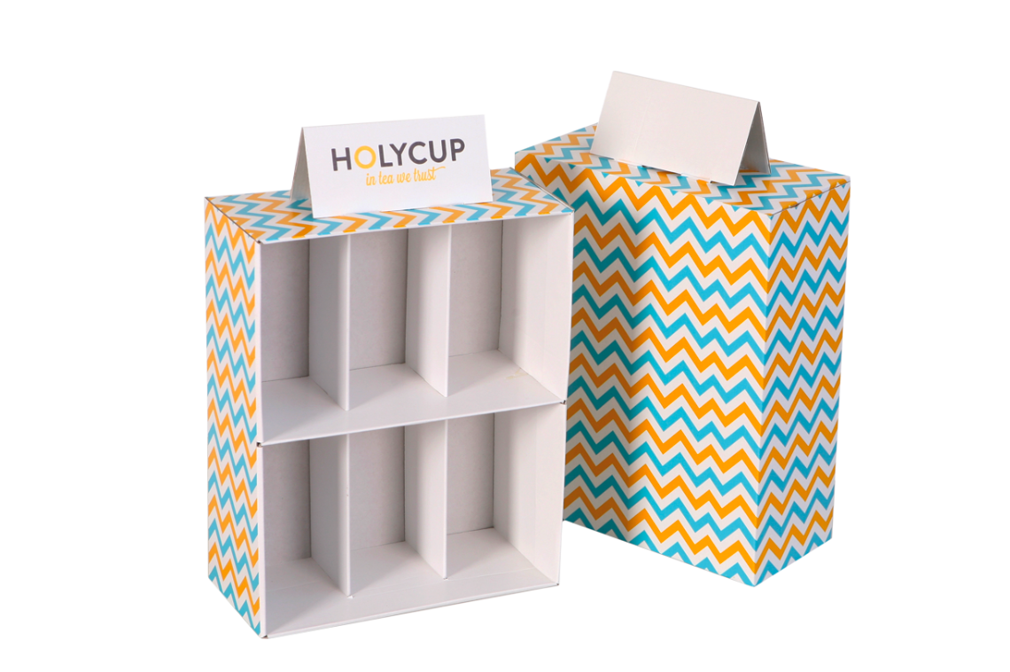 EXPOSITOR DE BALCÃO PARA CANECAS - HOLYCUP