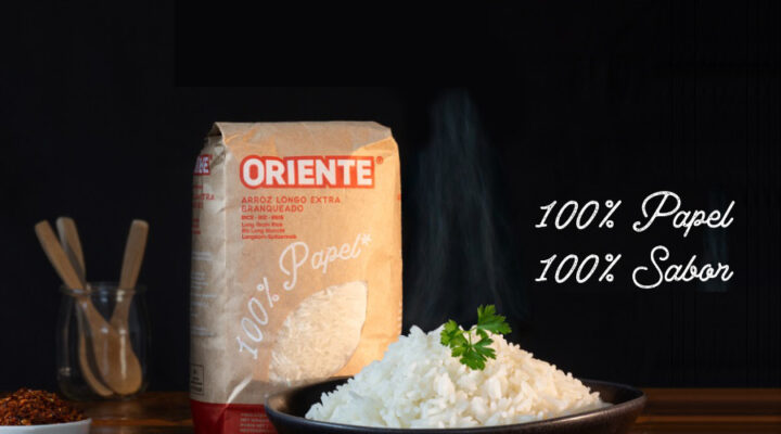 Oriente apresenta a primeira embalagem de arroz 100% em papel em Portugal